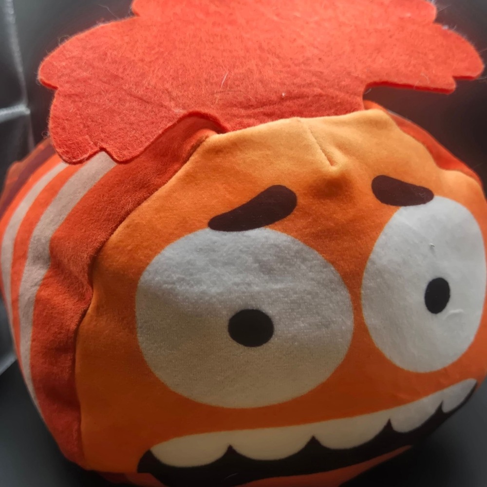 Disney Inside Out 2 Anxiety Tsum Tsum Plush Large 8.5" Orange Good Condition